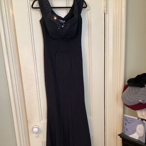 NWT Chiara Boni La Petite Gena Robe Black Gown - size 10